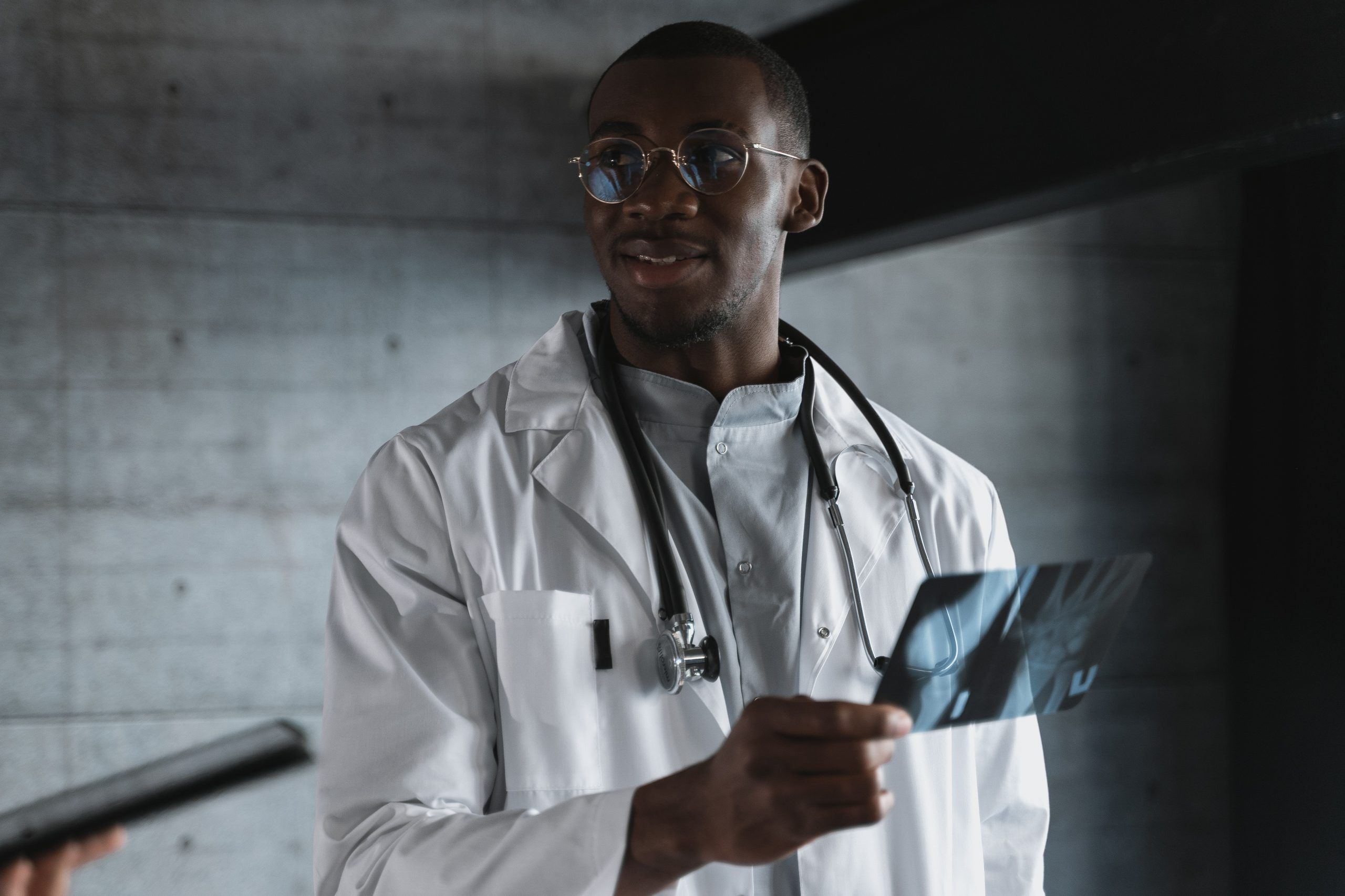 Doctor seeing patient