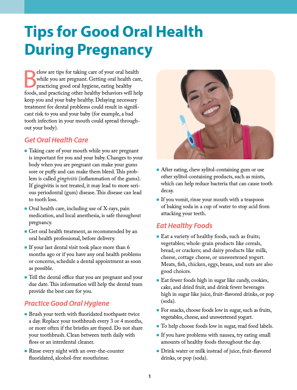 Tips for Good Oral Health During Pregnancy