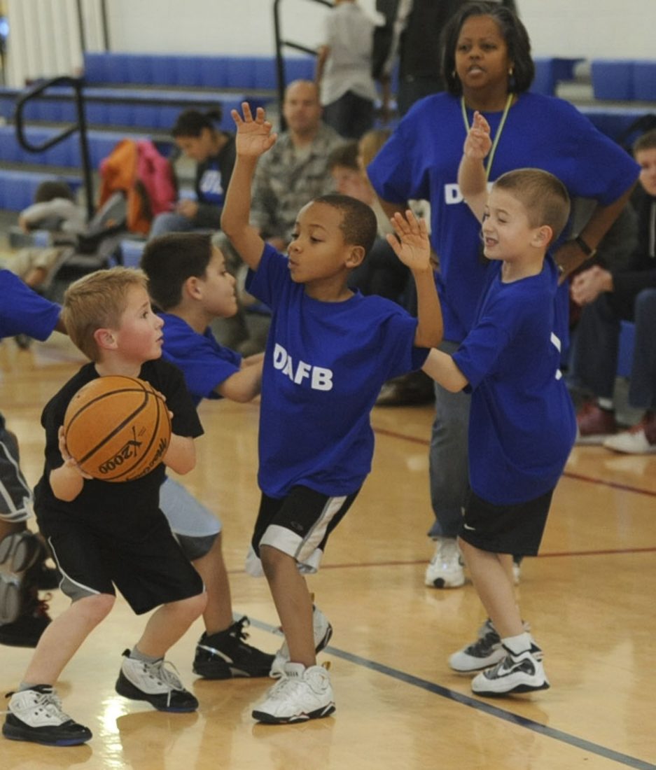 Children playing sports
